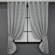 Комплект коротких штор VR-Textil Льон мармур Pavliani № 1179ш Сірий 130х170 см 2 шт (35-0067) - зображення 1