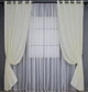 Комплект штор на люверсах VR-Textil Лен мрамор Pavliani № 1172ш 150х250 см 2 шт Кремовый (37-0043) - изображение 2