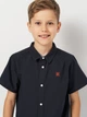 Подростковая рубашка для мальчика Minoti 17SHIRT 26 40874TEN 140-146 см Темно-синяя (5063025292794) - изображение 4
