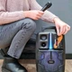 Портативная беспроводная Bluetooth акустическая система HOCO BS37 Dancer Outdoor Wireless Speaker колонка чемодан с микрофоном | BT5.0, 15W, USB/AUX/TWS/FM | Черный - изображение 2