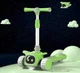 Трехколесный самокат "Skyper" RD-0560 со складным рулем, музыкой и подсветкой платформы и колес, Зеленый - изображение 2