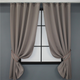 Комплект штор коротких VR-Textil Блекаут Bagema Rvs № 1242ш 130х170 см 2 шт Какао (35-0043) - зображення 1