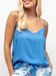 Майка на бретелях Cyberjammies Donna 0237 14/L Блакитний (5051877497191) - зображення 1