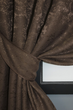 Комплект коротких штор VR-Textil Льон мармур Pavliani № 1173ш 130х170 см 2 шт Коричневий (35-0055) - зображення 4