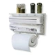 Кухонный диспенсер Rollon Triple Paper Dispenser держатель для бумажных полотенец, пищевой пленки и фольги - изображение 4