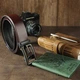 Ремень мужской c пряжкой в виде буквы G Vintage 20288 коричневый 105-120 см - изображение 5