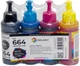 Комплект чернил Galaxy 664 для Epson (B/C/M/Y) 4x100ml (GAL-E664-4x100) - изображение 2