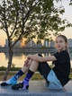 Яркие и модные разнопарные носки в одном стиле Ведьма Onesize - изображение 4