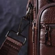 Удобная мужская сумка с ручкой кожаная 21276 Vintage коричневая - изображение 9