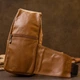 Сумка кросс боди 20404 Vintage рыжая - изображение 6