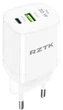 Сетевое зарядное устройство RZTK Block PD 30W USB-A + USB-C White - изображение 6