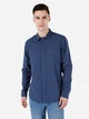 Рубашка хлопковая летняя мужская Colin's CL1068392-INV S Синяя (8684112058504) - изображение 1