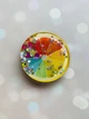Держатель для смартфона / планшета попсокет Popsocket с плавающими блестками (Апельсин) - изображение 1