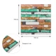 Самоклеющаяся декоративная 3D панель Sticker Wall мятное дерево 700x700x5мм (057) SW-00000238 - изображение 3
