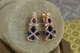 Сережки Xuping Jewelry Ялиночка з синіми 2,7 см золотисті - зображення 2