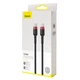 Кабель Baseus Cafule Type-C to Type-C PD 2.0 60 Вт 2м black/red (CATKLF-H91) - изображение 3