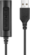 Кабель Sandberg USB Type A - 3.5 мм (mini-jack) 1.5 м Black (5705730134173) - зображення 1