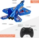 Радиоуправляемый пенопластовый самолет с пультом управления F-22 Радиоуправляемый планер Синий - изображение 4