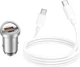 Автомобільний зарядний пристрій Hoco NZ10 Handy PD45W+QC3.0 car charger set (Type-C to Type-C) Silver (6942007601849) - зображення 6