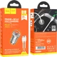 Автомобільний зарядний пристрій Hoco NZ10 Handy PD45W+QC3.0 car charger set (Type-C to Type-C) Silver (6942007601849) - зображення 8