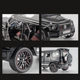 Коллекционная модель автомобиля Mercedes-Benz G63 Brabus 800 Black 1:24 на пьедестале - изображение 7