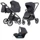 Универсальная коляска 3в1 CARRELLO Omega CRL-6545 Meteor Grey Темно-серая - изображение 3