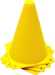 Набор конусов для спорта EasyFit EF-1678-4Y фишки для разметки и футбола 17 см 4 шт Желтые (56003295) - изображение 3