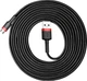 Кабель 3 метра Baseus Cafule USB - Micro-USB усиленная оплетка CAMKLF-H91 - изображение 1