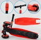 Самокат-велобег 3в1 Best Scooter BS-71889. 3 PU колеса с подсветкой, сидение, амортизаторы, родительская ручка - изображение 7