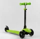 Дитячий самокат Best Scooter PL-315. Сидіння, батьківська ручка, 3 PU колеса з підсвічуванням. Зелений - зображення 6
