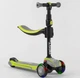 Дитячий самокат Best Scooter JS-20815. З сидінням, алюмінієве кермо, 3 PU колеса з підсвічуванням. Чорний - зображення 1