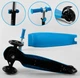 Детский самокат Best Scooter PL-422. Сидение, родительская ручка, 3 PU колеса с подсветкой. Голубой - изображение 7