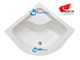 Душевая кабина Shower Saturn 90x90х205 см полукруглая на глубоком поддоне раздвижная для душа матовое стекло 5 мм - изображение 5