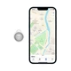 Поисковый трекер HOCO Water droplet shape anti-lost tracker DI29 Plus (12 мес. iOs). White - изображение 5
