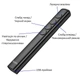 Указка презентер лазерная Hoco Smart PPT page turning pen (Red Laser, 100m, 2.4 GHz). Black - изображение 3