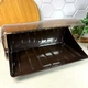 Коричневая пластиковая хлебница с откидной крышкой NEW - изображение 3