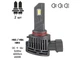 Автомобильные светодиодные LED лампы Pulso VO-HB3-HB4-HIR2 LED-chips Flip chip 6000Lm 6500K - изображение 2
