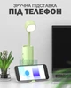 Лампа-фонарь аккумуляторная 4 в 1 настольная беспроводная с power bank и подставкой для телефона, Зеленый - изображение 7