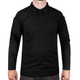 Футболка Поло тактична з довгим рукавом Sturm Mil-Tec TACTICAL LONG SLEEVE POLO SHIRT QUICK DRY Black 3XL (10962002) - изображение 1