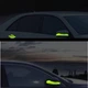 Светоотражающие защитные наклейки Bodasan на зеркала заднего вида автомобиля 2 шт Зеленый (MRS6) - изображение 7