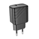 Мережевий зарядний пристрій Hoco CS22A, 1Type-C, PD, QC 30W, Чорний - зображення 1