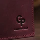 Шкіряне жіноче матове портмоне Grande Pelle 11561 бордовий - зображення 9