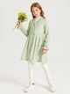 Платье, пальто для девочки SHEIN Мятный в горошек (JIT7074222 mint (134 см (9 лет)) - изображение 1