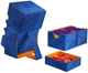 Pudełko na karty Gamegenic Stronghold 200+ XL Convertible Exclusive Line 7.5 x 10 x 6 cm Blue / Orange (4251715412930) - obraz 4