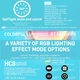 Портативная Bluetooth-колонка Hoco HC8 Pulsating colorful luminous wireless speaker Black - изображение 6