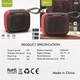 Портативная Bluetooth-колонка Hopestar A22 Black-Red - изображение 3
