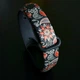 Силиконовый ремешок MRK для фитнес браслета Xiaomi Mi Band 7/6/5 черный с рисунком Вышиванка с металлической кнопкой (mrk3186) - изображение 4