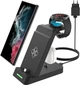 Станция быстрой беспроводной зарядки 3 в 1, док-станция для Samsung/Galaxy Watch/ Bluetooth Earbuds Type-C - изображение 1