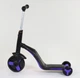 Cамокат Best Scooter JT 30304 3 в 1 трехколесный Самокат беговел велосипед С подсветкой и музыкой 8 мелодий Фиолетовый (30304A) - изображение 6