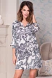 Халат на пуговицах Mia-Amore 8167 46(L) Черно-Белый - изображение 1
